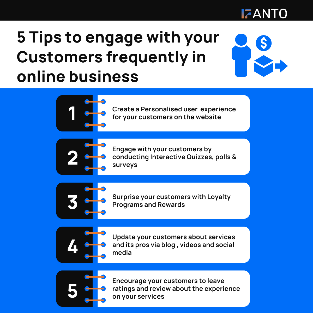 Are you wondering how to interact with your customers? We have tips for that.🚀🚀🚀

#ecommercesolutions ,#bussinessowner,#ecommercemarketing,#ecommercetips,#fanto