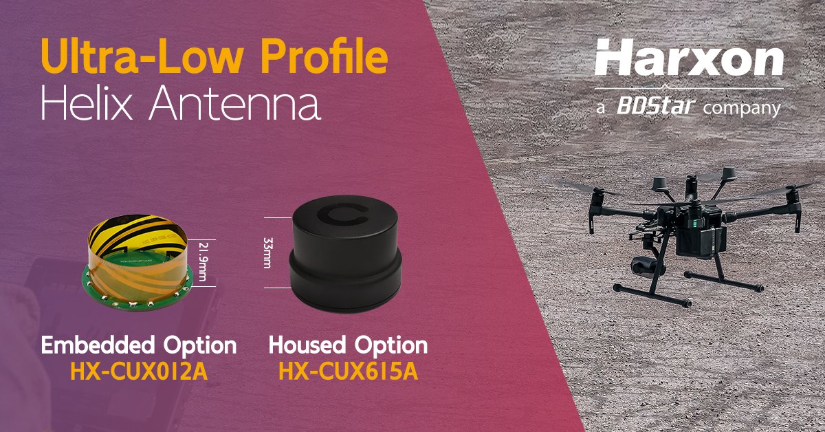 Harxon_Tech's tweet photo. Hot New Releases Unveiled!  HX-CUX615A is the housed version of HX-CUX012A, a high-performance option for UAVs. lt provides excellent axial ratios, enables excellent multipath mitigation, and a very precise phase center. https://t.co/u1jTUITG98