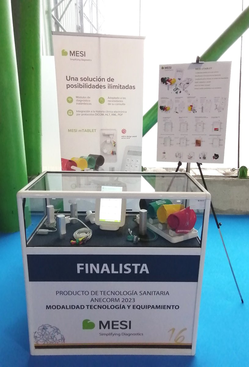 El dispositivo #MESImTABLET ha sido seleccionado como uno de los finalistas al premio del producto de tecnología sanitaria #ANECORM 2023. Visítenos en el stand 91 del congreso y descubra por qué. ¡Les esperamos!