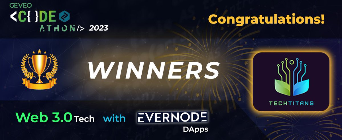 GeveoAu's tweet photo. Congratulations Team TechTitans for winning the Geveo Codeathon 2023  based on #Evernode and Web 3.0 tech.

Your DAPP solution "Organix", a platform to trace organic food production from farm to plate won the competition.  Well done in effectively using #Evernode and #XRPLedger https://t.co/mgvY2Ba6kO