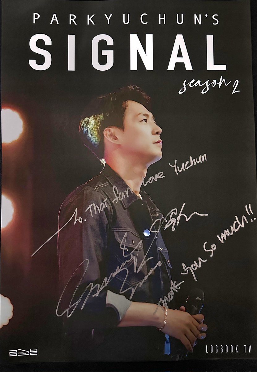 #YUCHUN_SIGNAL จบลงแล้วค่ะ ☺️ ทางบ้านไทยขอขอบคุณ

🌻 ยูชอนสำหรับเพลงเพราะๆ ที่มีให้กันเสมอ 
🌻 @LogbookAsia สำหรับการประสานงานและทีมงานที่น่ารัก 
🌻 แฟนๆ ทุกคนที่สนับสนุนและร่วมเดินทางกันมานานตลอด 2 ปี  

จนกว่าเราจะพบกันใหม่ 🙏💙

#박유천 #ユチョン #朴有天 #ParkYuChun #ยูชอน