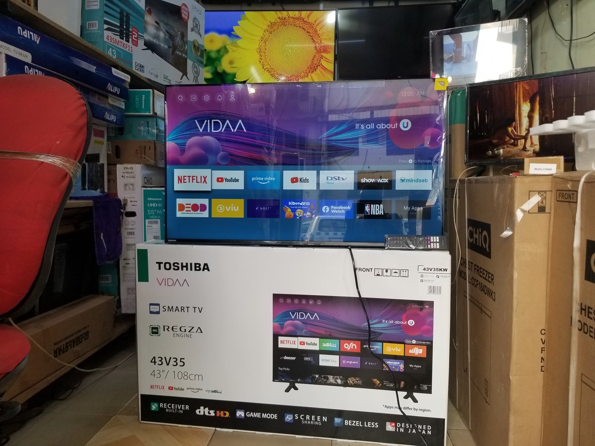 ❤❤❤Kindly support my hustle❤❤❤
A retweet is most welcome 🙏🙏
Aiwa 32inches Japanese tech➡️350,000/=
160litres Hisense fridge ➡️780,000/=
Perfect sound system ➡️350,000/=
Toshiba 43inches smart tv➡️860,000/=