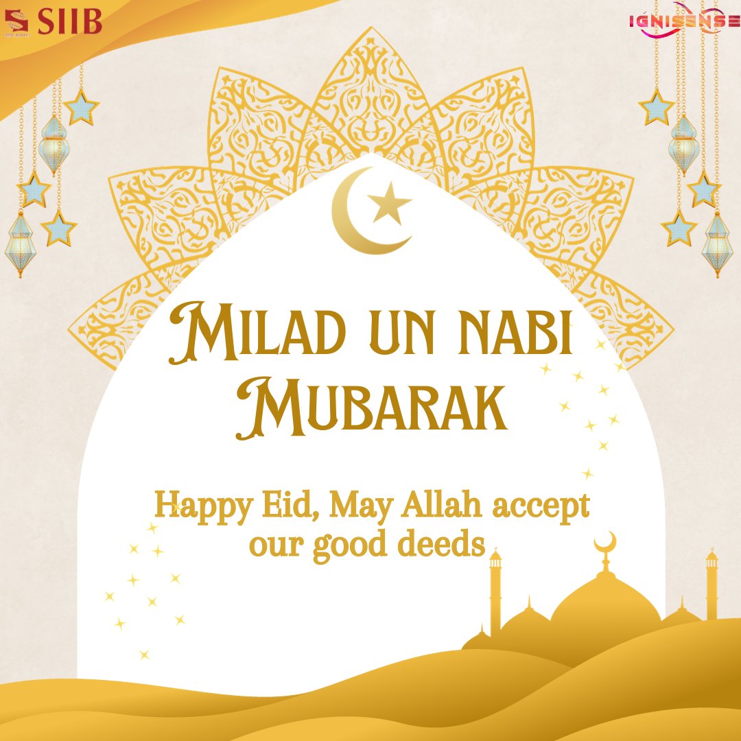 ignisense_siib's tweet photo. The moon of Eid rises with hope, love, and new beginnings.🤲🏻💫
Eid Milad-Un-Nabi Mubarak 🌙
#ignisense #college #fest #event #symbiosis #siib #pune #hailigni #eidmiladunnabi #eid #eidmubarak #eid2023 #eidvibes #eidspecial #eidday #muhammad #creator #madina #eidi https://t.co/jNMK0Axljh