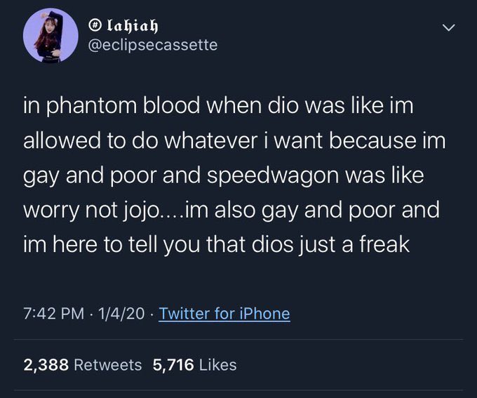 this is literally my favorite tweet of all time and any time i get to talk about it I Will