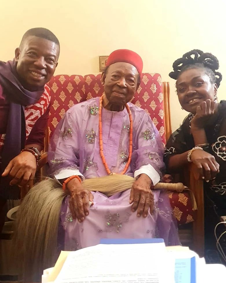 nnekaisaacmoses's tweet photo. At 99 years old, he is the oldest living Professor of Medicine in Africa, married to the granddaughter of #SirHerbertMacaulay He is still articulate with great sense of humor. I meet HRM Asagba of Asaba at the #NewYamFestival in Asaba with @gogeafrica @realisaacmoses https://t.co/r0nnRdv13B