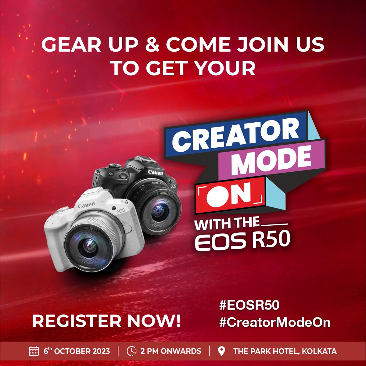 Canon_India's tweet photo. Are you excited about the most awaited Vlogging workshop in your town? Be a part of the Canon workshop to enhance your skills and create vlogs in your own style. 
Register now: https://t.co/jQxqruiwka
Prior registration is mandatory to get an entry at the event. 
#CreatorModeOn https://t.co/Qa87nauwqK