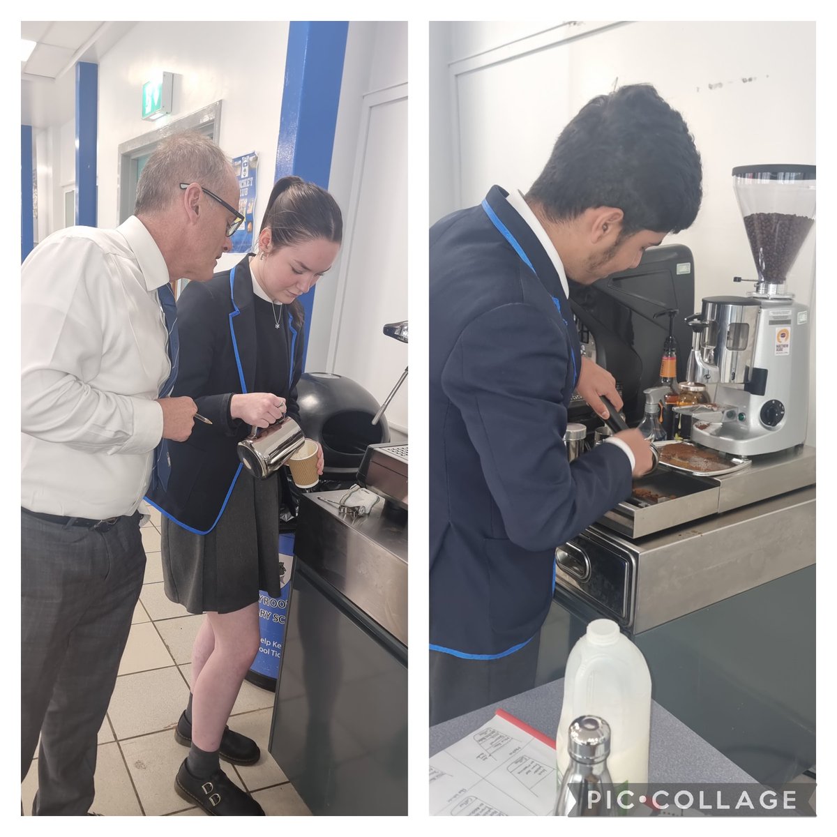 Cafe Vinci's up and running. A very well done to the Barista/Personal Development class on all their hard work achieving their Self at Work targets. Teamwork makes the dream work. #CafeVinciHollyrood #YoungAchievers <a href="/HolyroodSec/">Holyrood Secondary</a>