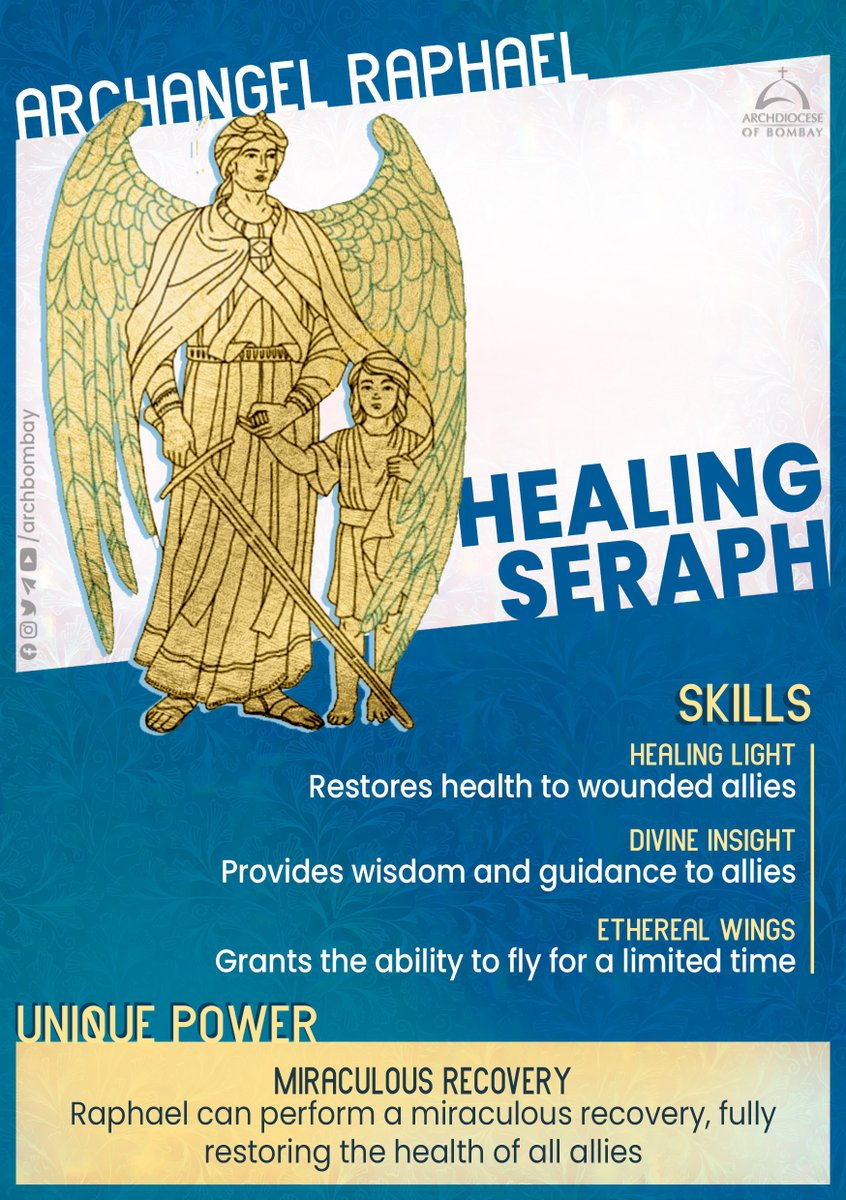 archbombay's tweet photo. Archangel Raphael, the divine healer, emanates a Healing Light that soothes and restores. His wisdom and compassion bring solace to those in need.
#FeastoftheArchangels #AngelRaphael https://t.co/AwES4Xp94f