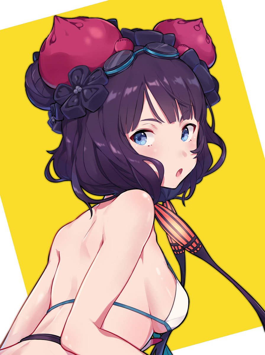 ... What? He's just looking over the beach.

What's with the stares?