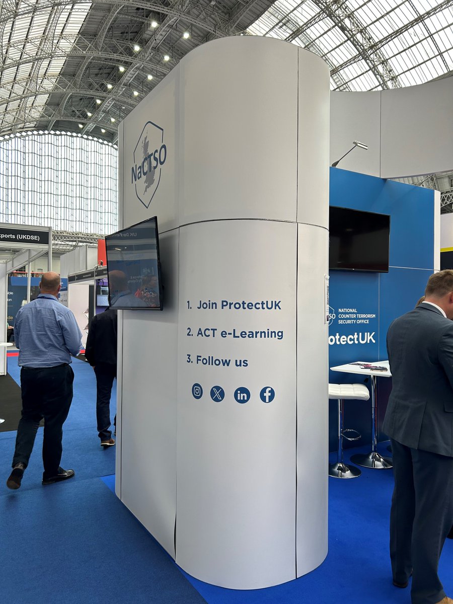It’s been great to exhibit at the International Security Expo 2023 in London this week.

We’ve enjoyed speaking with so many industry experts, government officials, and academics about the work we’re delivering around ProtectUK.

#ISE2023