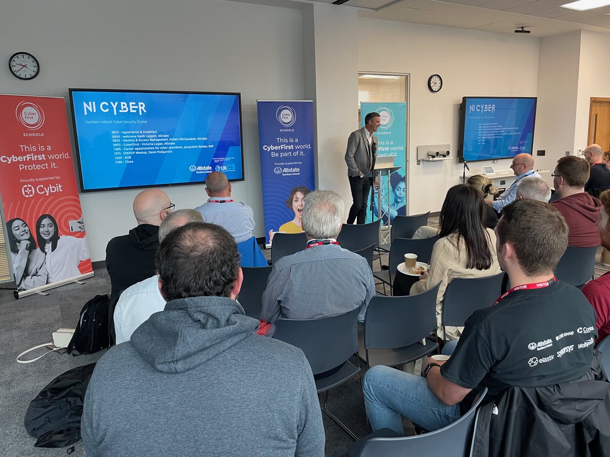 keithlippert_'s tweet photo. Fantastic morning hosting @NICyber breakfast club at @AllstateNI. Great talk from Robert McCausland on Identity and Access Management, including some of the challenges they face within the industry and a call for greater education in the IAM space.

#CyberFirst #nicyber #cyber https://t.co/AwIN1H2kRR