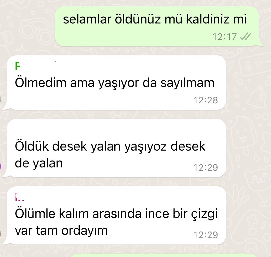 arkadaslarim nese dolu hayati cok seviyor….