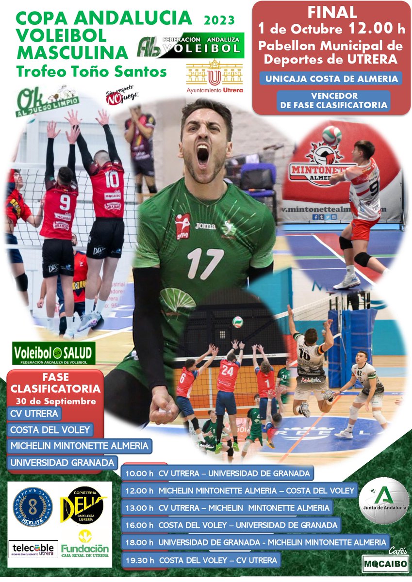 FAVB_'s tweet photo. Designaciones arbitrales para la Copa de Andalucía Masculina 2023, "trofeo Toño Santos", celebrada en Utrera, en el pabellón Vistalegre, el próximo fin de semana.
@DeporteAND
@SuperVoleySpain
@TodovoleySpain https://t.co/FuQrWbSgFv