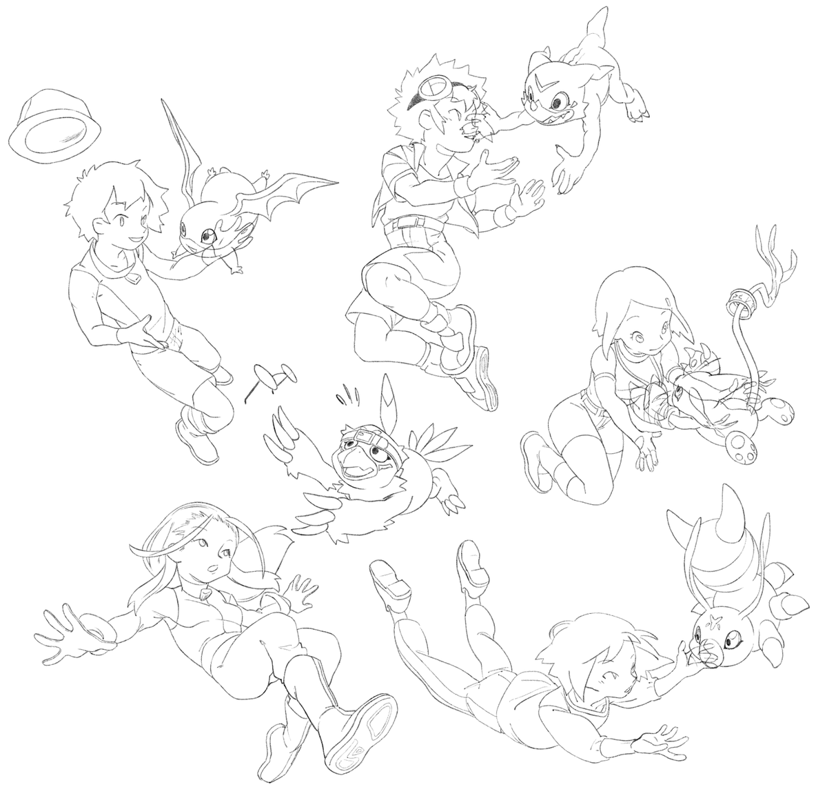 I have this idea in mind to do keychains with those drawings but I never did something like that, so no idea how should I, I mean, about the shipment stuff.
Anyways meanwhile I'll add 'em (once finished) on my redbubble as stickers, while I'll try to figure out how sell keychains