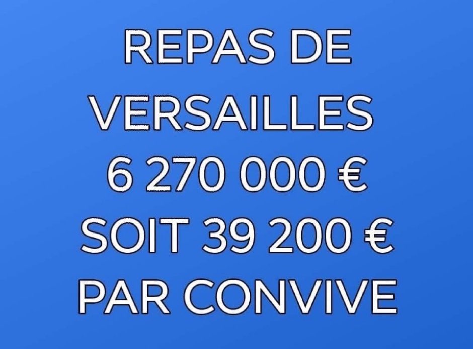 rakidd's tweet image. Le repas à couté 28 SMICS par personne. 2 ans de smic pour 1 PERSONNE.