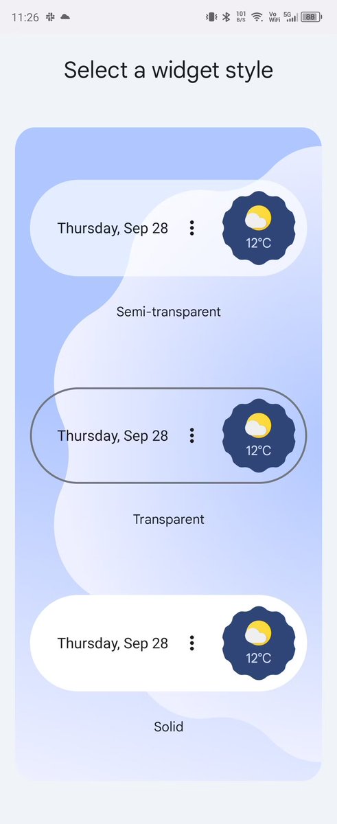 sam_beckman's tweet photo. Google, this is the opposite of what we wanted you to do with the At A Glance widget. 

Let us remove the damn thing, don’t make the design even worse 😭 https://t.co/uDrICJNV6z