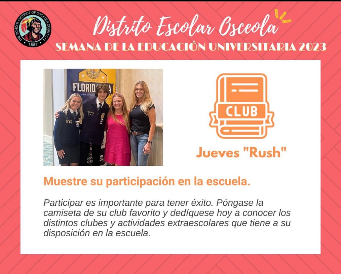 Este es para todos los clubes escolares.
Las actividades extracurriculares también son una gran herramienta para crear currículums, sin importar el camino #SDOC4E que planees tomar. Use un club o extracurricular 👕 hoy para mostrar su participación en la escuela. #voteanthonycook