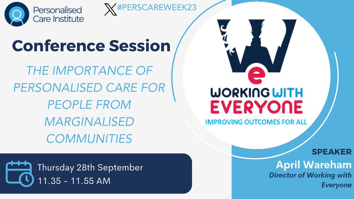 Personalised Care Institute (@pers_care_inst) on Twitter photo “I realised personalised care isn’t about the bits and bobs and components, it’s about a fundamental shift in the relationship between healthcare professionals and patients”
Thank you to April Wareham from <a href="/WorkingWEvery1/">WE (Working with Everyone)</a> for sharing their lived experience 👏🏻💖
#PERSCAREWEEK23 “I realised personalised care isn’t about the bits and bobs and components, it’s about a fundamental shift in the relationship between healthcare professionals and patients”
Thank you to April Wareham from <a href="/WorkingWEvery1/">WE (Working with Everyone)</a> for sharing their lived experience 👏🏻💖
#PERSCAREWEEK23