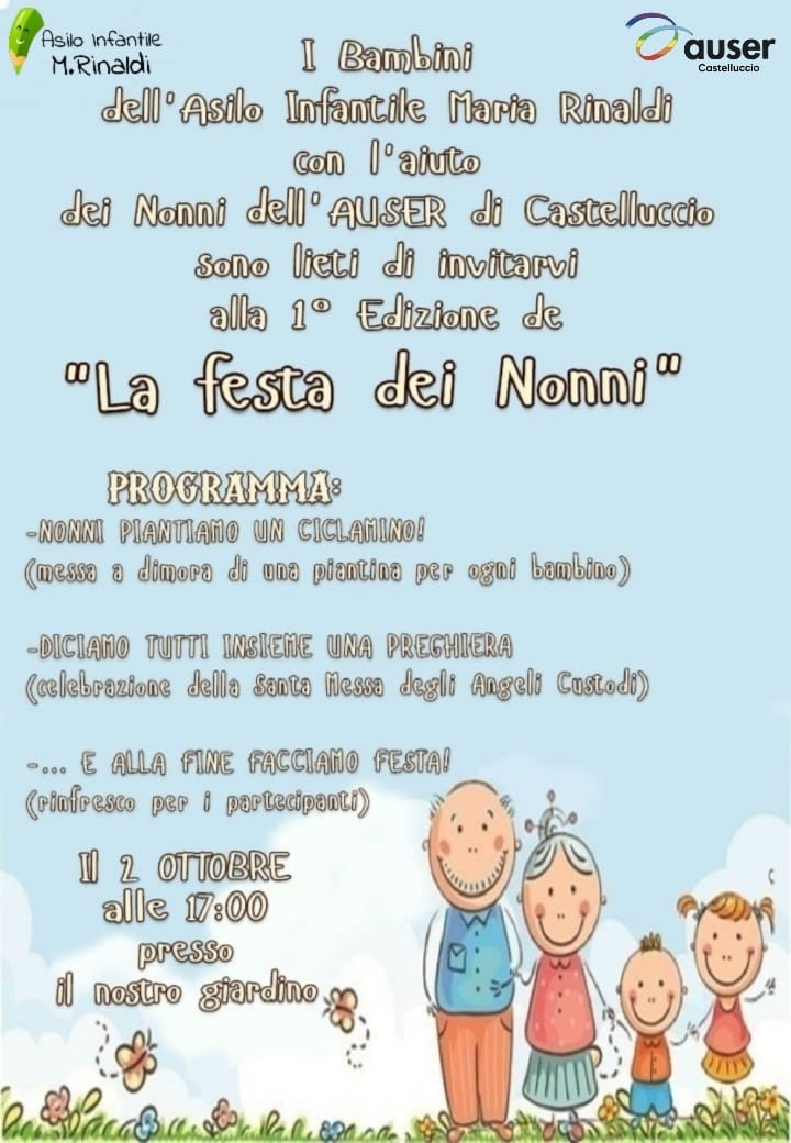 InfCastellucci1's tweet photo. 2 ottobre 2023: Festa dei Nonni.
https://t.co/dxQeL3OXlh https://t.co/gOQBE4oWNm