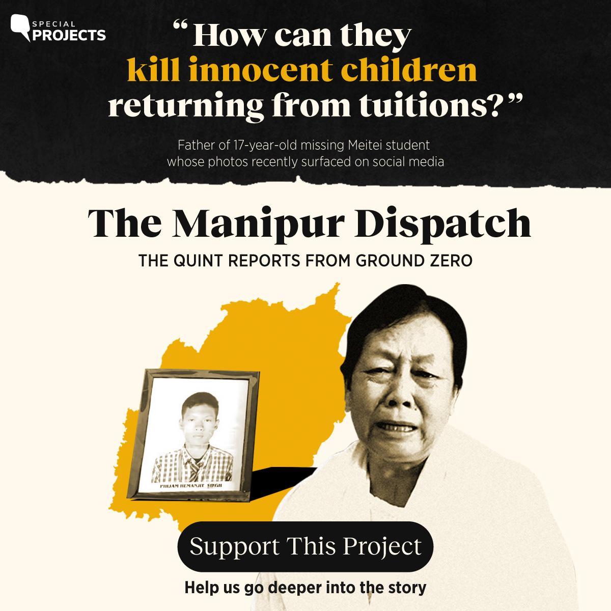 For almost five months now, The Quint has been relentlessly covering the #Manipur crisis from the ground. This resource-intensive project needs your help. Support us so we can continue to bring you stories that matter: tinyurl.com/3t2zynf7