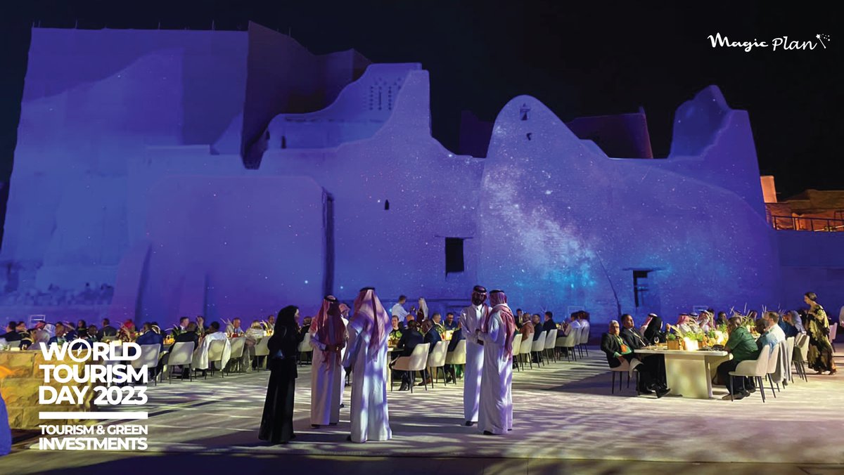 MagicPlanev's tweet image. بكرم الضيافة وحفاوة الاستقبال رحبت المملكة العربية السعودية بالعالم في قلب الرياض مقتطفات خلال اليوم الاول من احتفال اليوم العالمي للسياحة 
⁧#بحفاوة_نستضيف_العالم⁩ 🇸🇦
@Saudi_MT