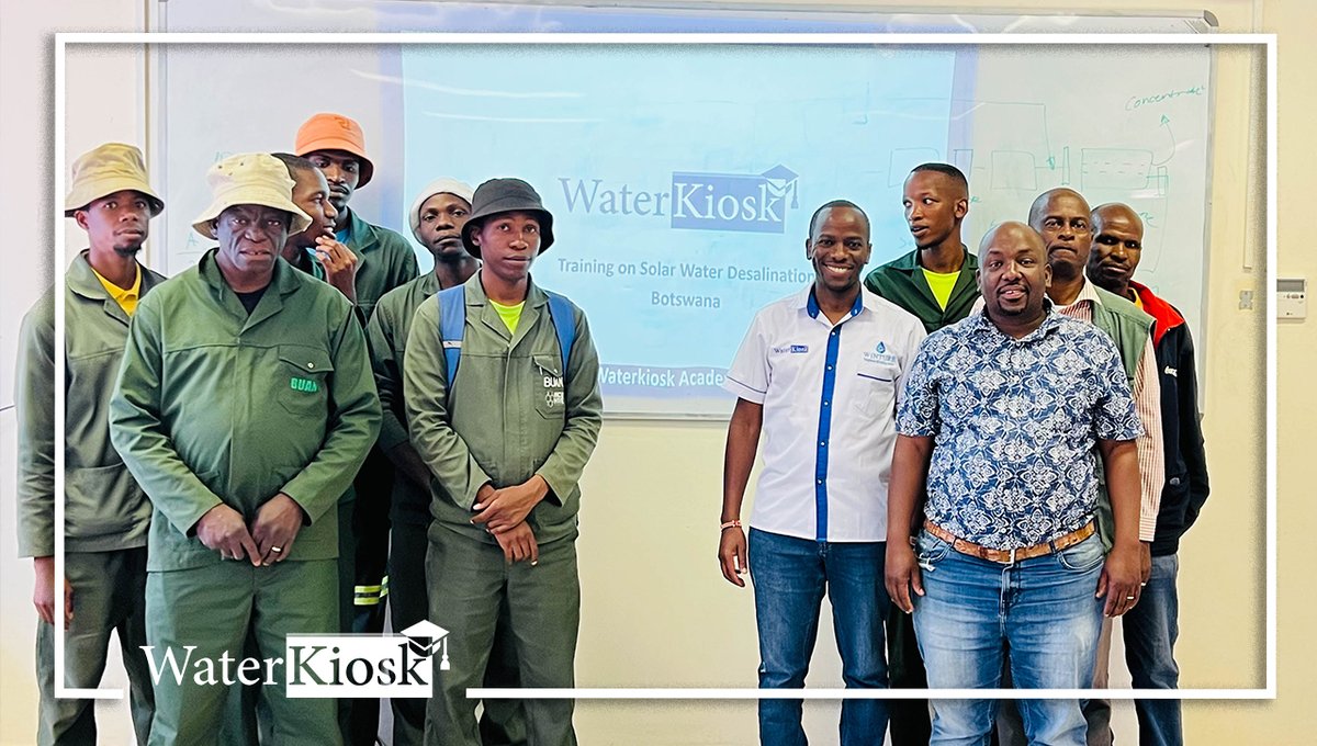 WaterKiosks's tweet image. WaterKiosk Academy, led by the Managing Director WaterKiosk Africa Mr. Samuel Kinyanjui had a privilege to conduct a five day training at Botswana University of Agriculture &amp;amp; Natural Resources, which commenced on Monday this week. 
#waterkioskacademy #Competencydevelopment #solar