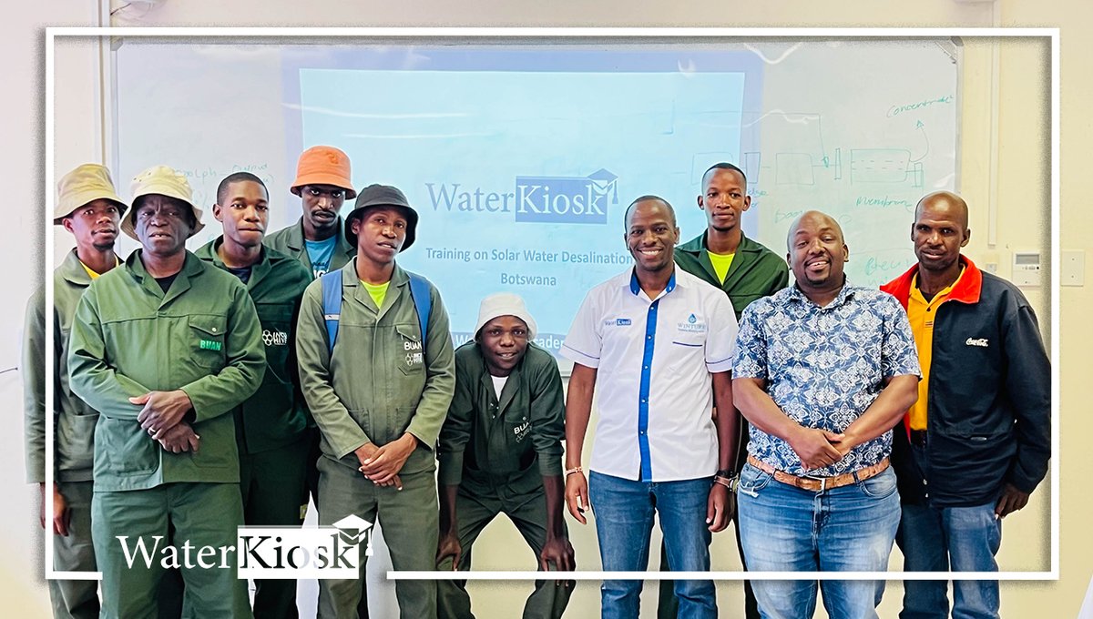 WaterKiosks's tweet image. WaterKiosk Academy, led by the Managing Director WaterKiosk Africa Mr. Samuel Kinyanjui had a privilege to conduct a five day training at Botswana University of Agriculture &amp;amp; Natural Resources, which commenced on Monday this week. 
#waterkioskacademy #Competencydevelopment #solar
