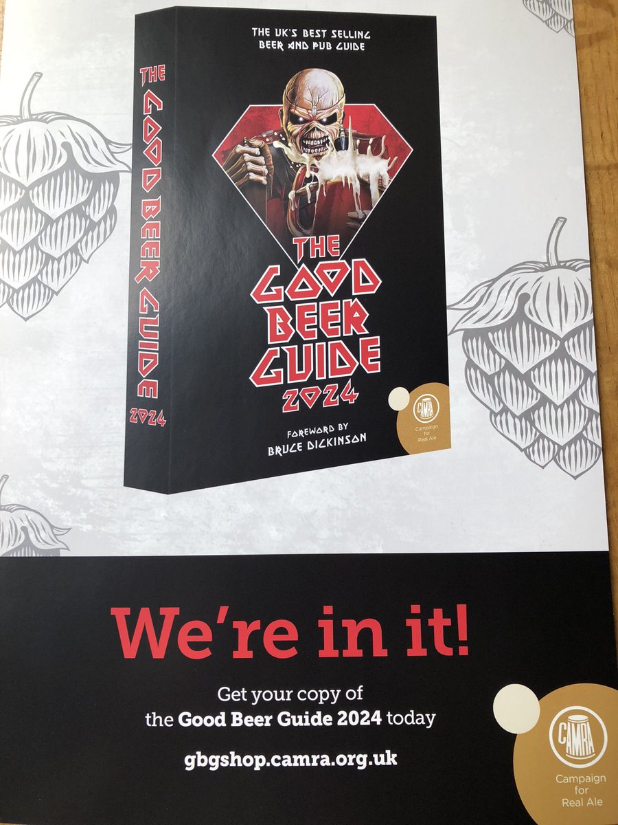 murderersphil's tweet photo. Chuffed to appear again in @CAMRA_Official #GoodBeerGuide2023
….. why not pop in and see why! https://t.co/aturaHc0zX