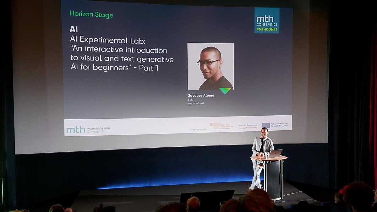 WFBBrandenburg's tweet photo. Das waren spannende Tage auf der #MTHcon23. Es ist faszinierend zu sehen, wie #KI die Medien und den Journalismus verändert. Vielen Dank, dass wir als Partner der @MTH_Conference dabei sein durften. Gemeinsam gestalten wir die digitale Zukunft. #digitalBB https://t.co/UYMCimV3RN