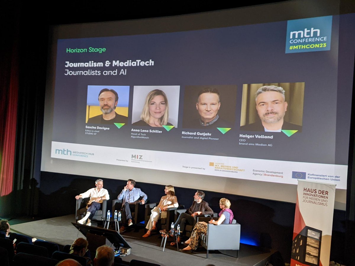 WFBBrandenburg's tweet photo. Das waren spannende Tage auf der #MTHcon23. Es ist faszinierend zu sehen, wie #KI die Medien und den Journalismus verändert. Vielen Dank, dass wir als Partner der @MTH_Conference dabei sein durften. Gemeinsam gestalten wir die digitale Zukunft. #digitalBB https://t.co/UYMCimV3RN