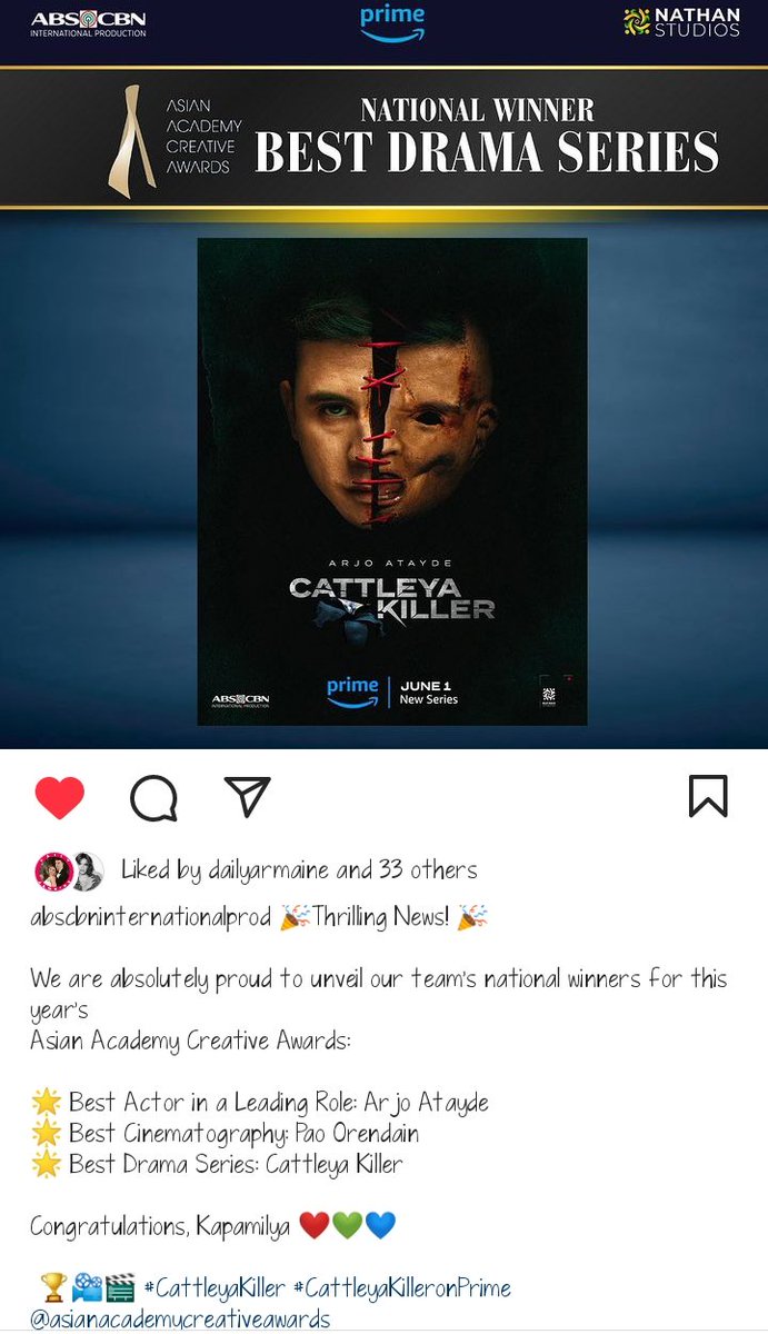CONGRATULATIONS!!! 👏🙌 
#ArjoAtayde &amp; Team #CattleyaKiller
