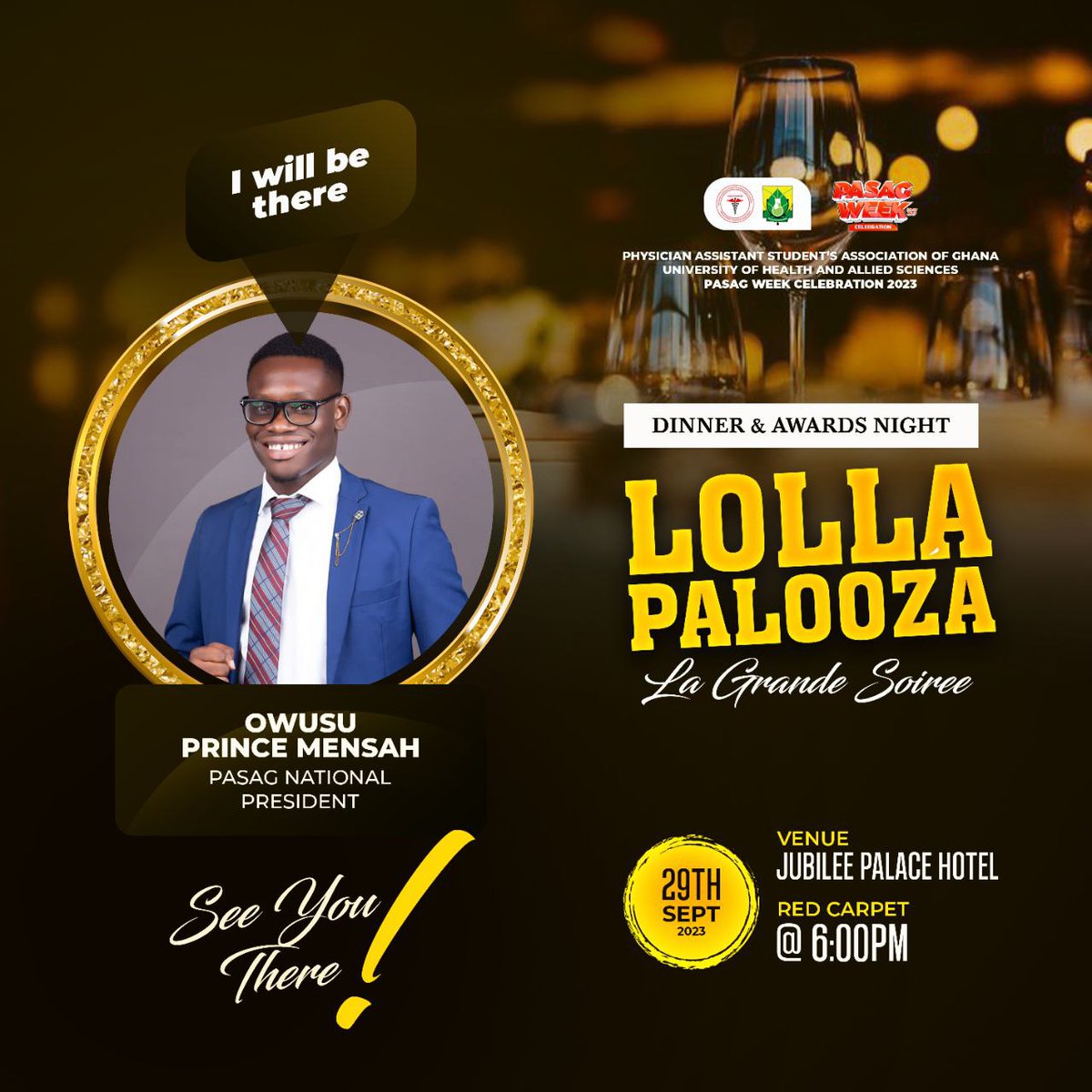 uhaspasag's tweet photo. Exciting News! We've got some distinguished guests joining us for THE BIG NIGHT: PASAG National President and Vice President, and the NAHSAG Eastern/Volta Zonal President. 

It's an exceptional company for an exceptional evening!

Grab your tickets. https://t.co/h7cSjWhNdZ
