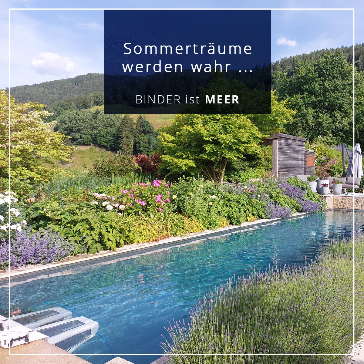 binderhydro's tweet photo. Einfach easy: Die #BINDER Turbinenschwimmanlage #EasyStar lässt sich schnell installieren.🔧 Zum Beispiel in diesem #Naturpool vor traumhafter Kulisse bei unserem Partner #Fresner Garten- und Landschaftsbau.🌺🌄 Besucher konnten sie dort bei einem #Probeschwimmen testen. 🏊💙 https://t.co/eDPKPGwMua