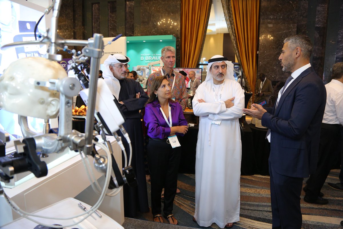 EINSC2024's tweet image. Opening the Exhibition for the 8th Emirates International Neurosurgical Conference 2022 are Mohamed Al-Olama, Debora Garozzo on Day 1 of #EINC2022

H.E Omar Sultan AlOlama, Minister of State for Artificial Intelligence visited the Exhibition Space on Day 2.   #neurosurgery