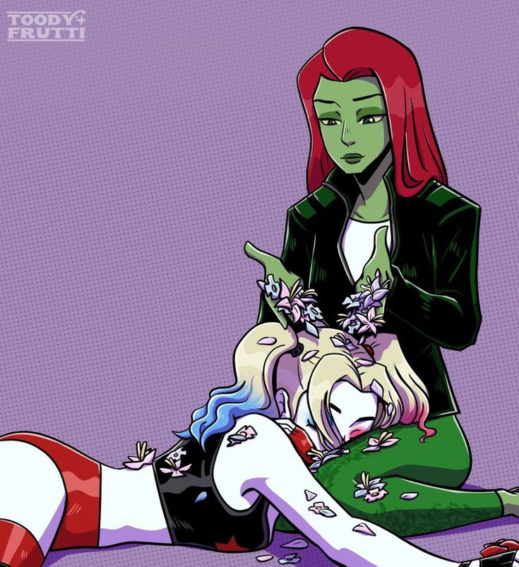DCPostsArchive's tweet photo. Harley Quinn &amp; Poison Ivy by Toody Frutti // #HarleyQuinn #PoisonIvy https://t.co/KSdK4gcEIo