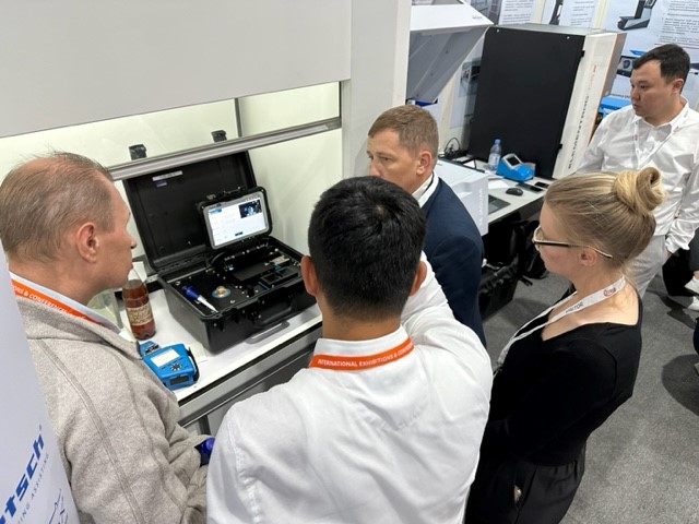 SpectroSci's tweet photo. We attended the 29th Central Asian International Mining Exploration &amp; Mining Exhibition in Almaty, Kazakhstan, with our partner DistriTech. We saw the latest mining technologies and showcased our MiniLab and FieldLab solutions. 
#mining #exploration #technology #innovation https://t.co/qQALAu8AHF