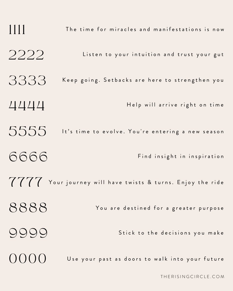 The Universe speaks in many ways, and numbers are an especially powerful form of communication. Keep your eyes peeled. Messages surround you ✨