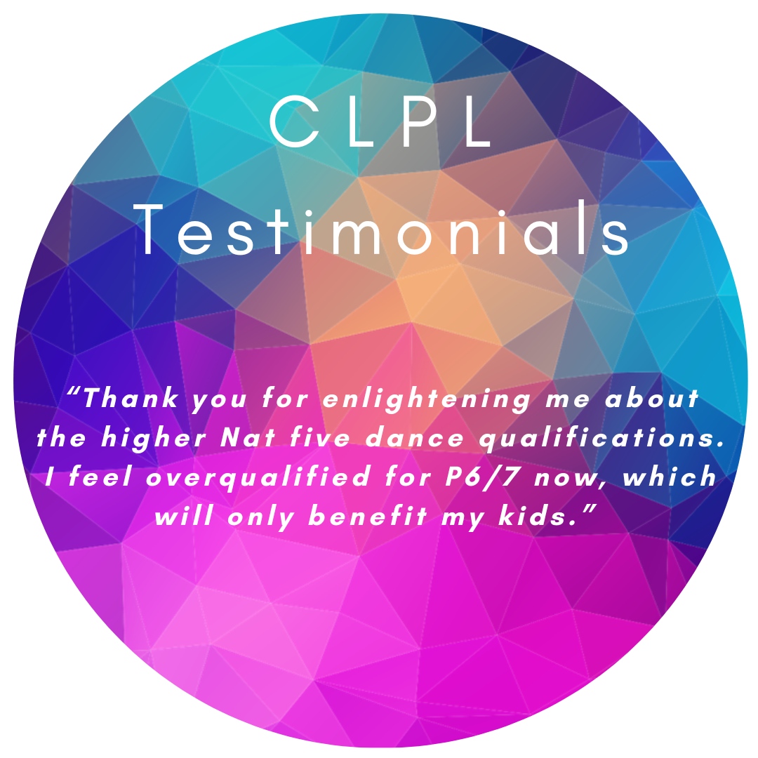 The best way to learn more about CLPL is to hear about it from the teachers who have experience it! 

#CLPL #teaching #testimonials 
#EducatingScotland #TeachingResources #CPDTeachers #DanceInSchools #DanceScotland #ScottishTeachers #Education #EDChat #CPD  #ScottishSchools