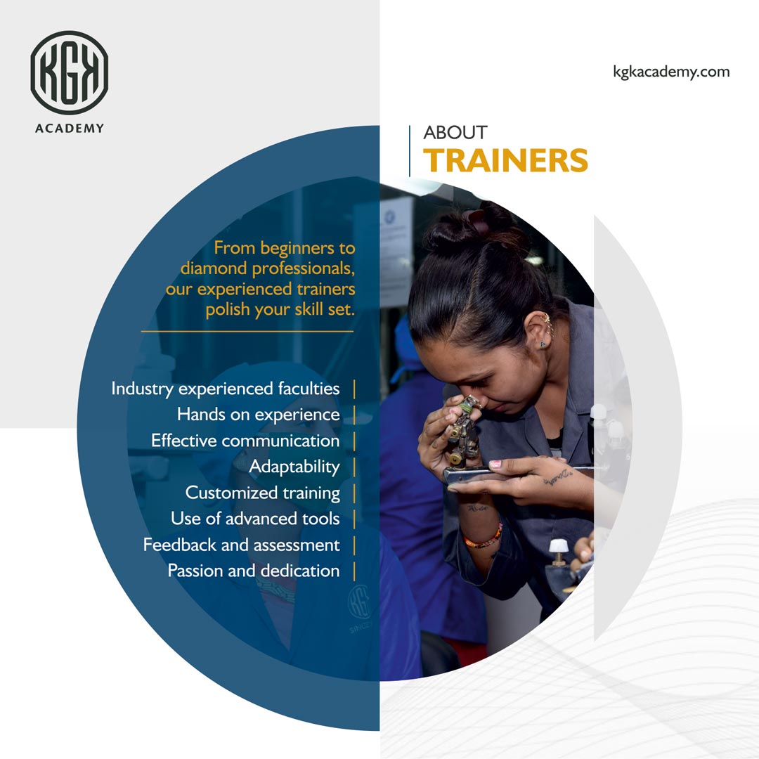 KgkAcademy's tweet image. At KGK Academy, our highly experienced trainers ensure comprehensive and practical training to help students achieve a deeper understanding of diamonds.

#kgkacademy #diamondacademy #diamondcourse #kgkgroup #courses #training #learning #trainers