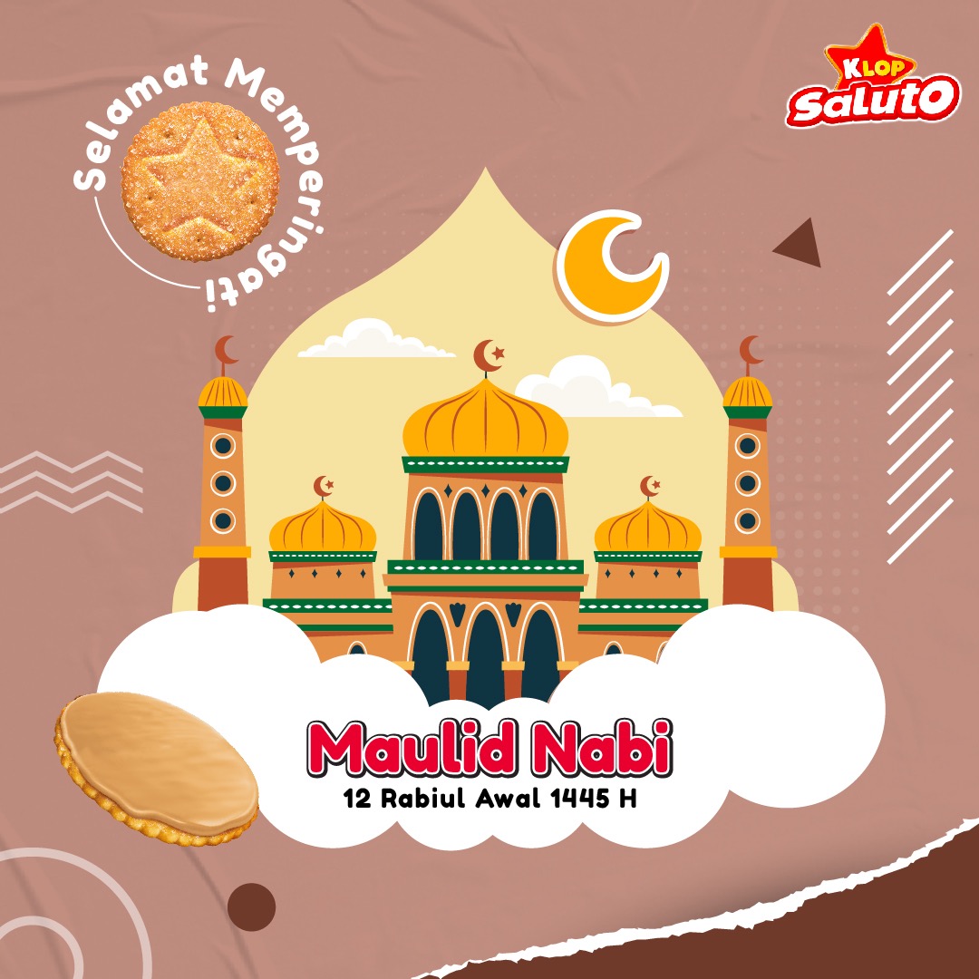 Klopbiscuit's tweet photo. Selamat memperingati Maulid Nabi Muhammad SAW 1445 H, bagi Klopers yang merayakan.😇

#KLOP #KLOPBiscuit #KLOPSaluto #GaBisaStop #Cemilan #Biscuit #Crackers #AsyikinBarengKlop #CaraAsikMakanKlopSaluto #maulidnabi #maulidnabi2023 https://t.co/HzfgdPMqvQ