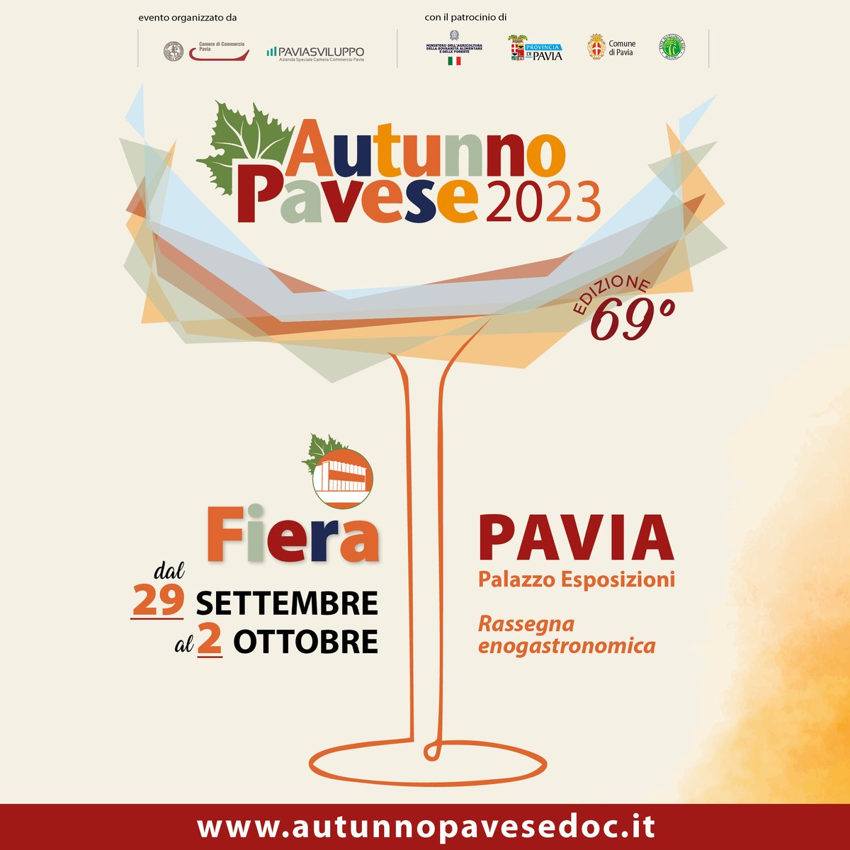 Da domani a Palazzo Esposizioni di Pavia! #fiera #foodlover #winelover #promozione #territorio #pavia @COltrepo @COLDIRETTIPAVIA @Confagricoltura @EnteRisi @clubbuttafuoco @ProvinciaPavia @ComunePV @Assolombarda @VisitPavia @unioncamere