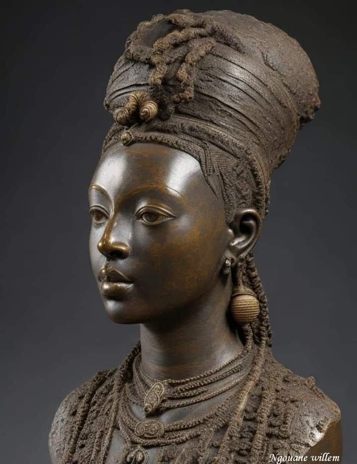 Statue of Queen Ndatte Yalla Mbodj (1810 – 1860) was the last great queen of the Waalo, a kingdom in the northwest of modern-day Senegal.  She was a heroine of the resistance against French colonization