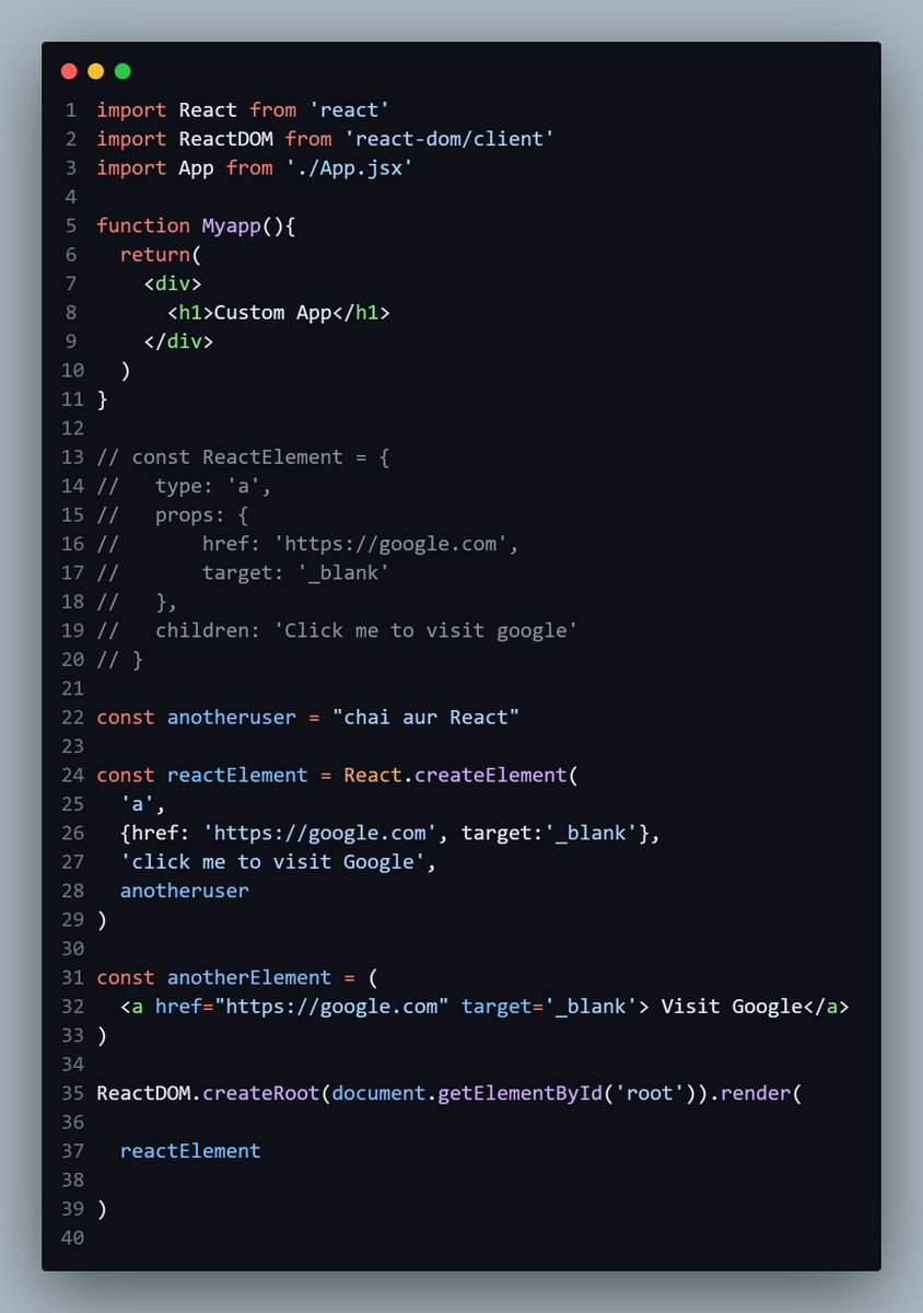 viralsociety_'s tweet image. Day 1 #20DaysOfReact 
-&amp;gt; Create react projects with vitereact
-&amp;gt;Understand the react flow and Structure
-&amp;gt;create own react library and jsx