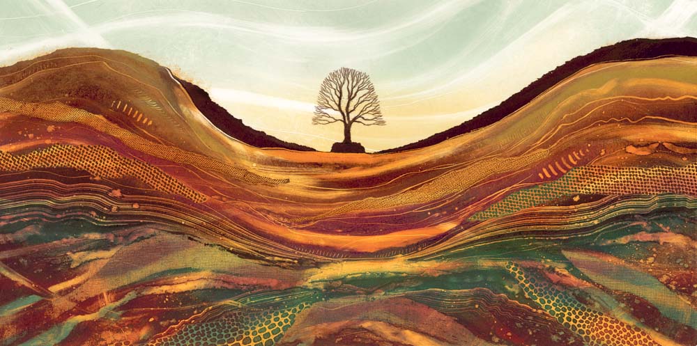 Such sad news about Sycamore Gap! If you haven't seen the news, the iconic tree has been felled overnight. Clearly done on purpose with professional equipment. Who would do such a thing? I often feature this iconic landmark in my work as do many of my artist friends. It's hard to