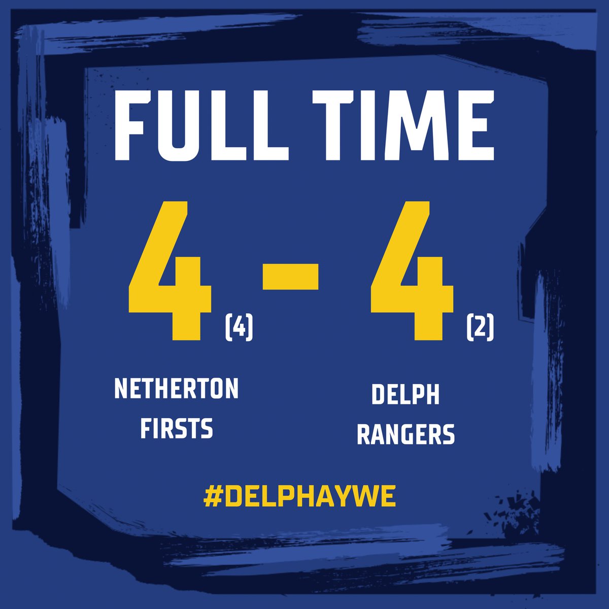 Delph Rangers FC (@delphrangersfc) on Twitter photo Sunday’s result saw us depart the competition after a penalty shootout. Good luck to <a href="/1nethertonfc/">NethertonFC</a> in the rest of their cup campaign🤝 Sunday’s result saw us depart the competition after a penalty shootout. Good luck to <a href="/1nethertonfc/">NethertonFC</a> in the rest of their cup campaign🤝