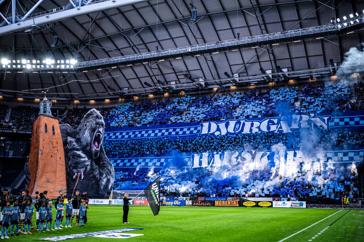 Djurgården fans' King Kong tifo from last weekend 🔥🦍