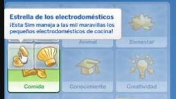 Simlish4's tweet photo. NUEVAS ASPIRACIONES 💭 ¡No será una, sino dos! Una está dentro de la categoría Comida, titulada ''Estrella de los electrodomésticos'', y otra dentro de la categoría Fortuna, ''Magnate del mercado''. 🧇💰

¿Les gusta? 😌 

- Gracias @SraSimmer por las capturas en español 💚 https://t.co/4U4pqBYNZr