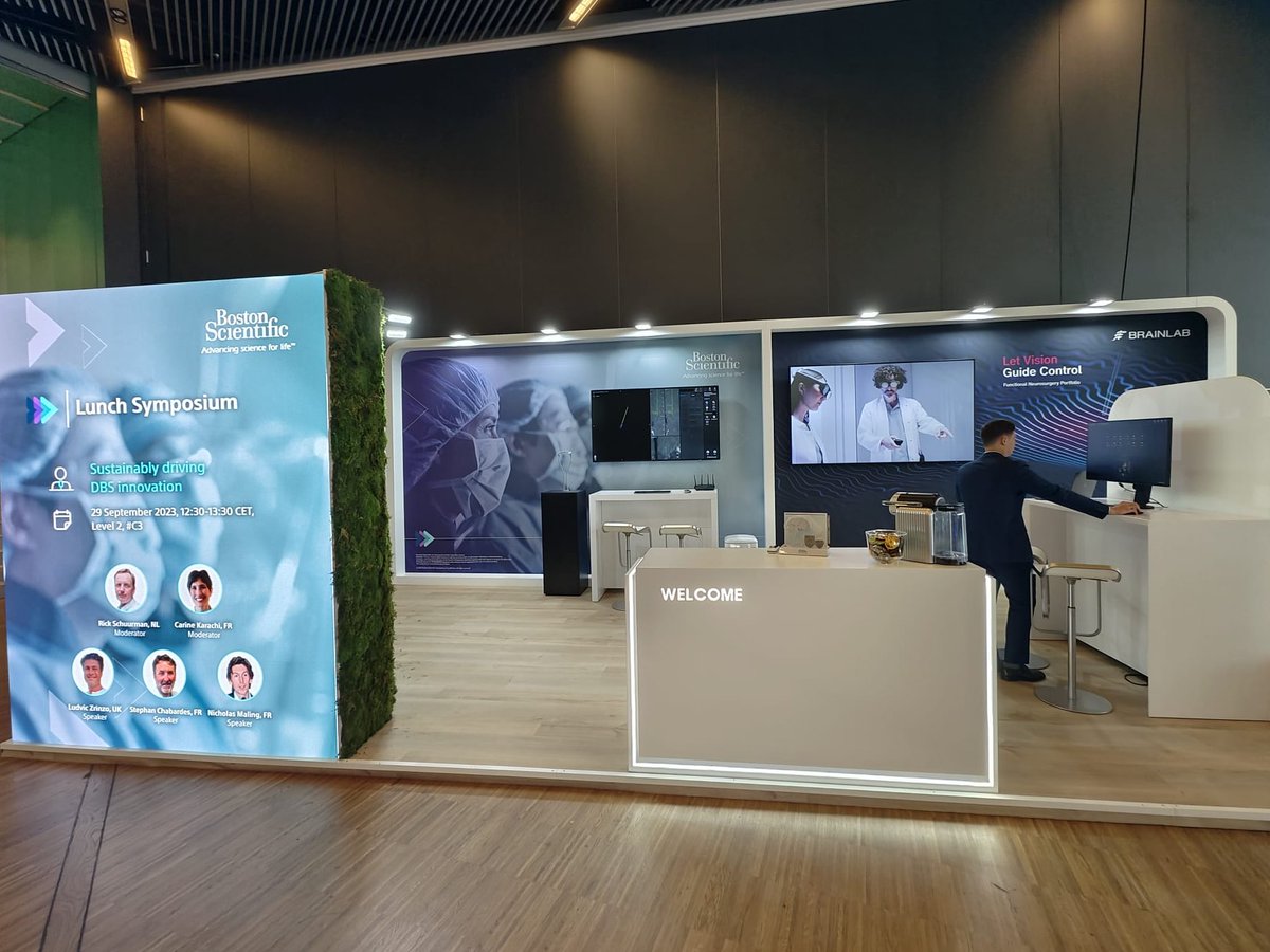 BSCEMEA_Neuro's tweet photo. A couple of close-ups from #ESSFN2023 Congress. Our booth #2 is looking forward to seeing you interact with our #DBS team. Come join us! #BSCEMEA https://t.co/brcniP58cB