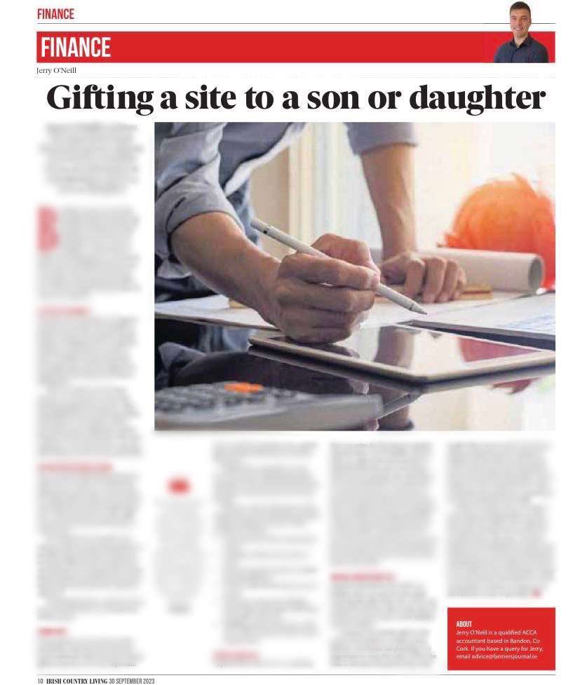 Receiving or gifting a site is always a difficult one to get your head around. Check out my article in this weeks @IrishCountryLiv to ease those worries surrounding this often daunting task 📚 📄