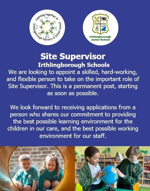 We have an exciting opportunity to join our team as a Site Supervisor for the Irthlingborough schools. For more information please visit learningforlifetrust.org.uk/working-for-us…